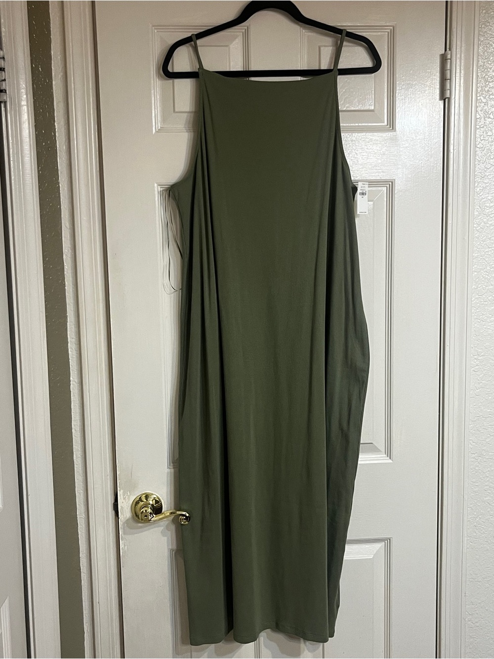 NWT Old Navy Olive Green Sleeveless Maxi Dress